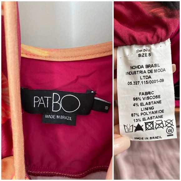 PatBO Carmen Floral Halter Wrap Dress Small - Picture 15 of 15